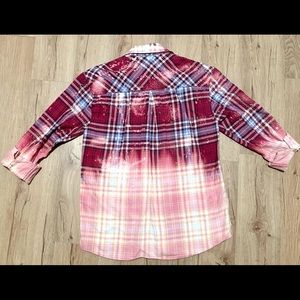 Eddie Bauer Boyfriend Cut Bleached Flannel